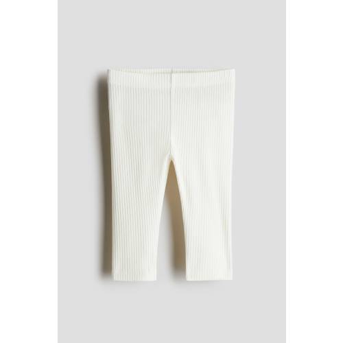 RIBBED COTTON LEGGINGS