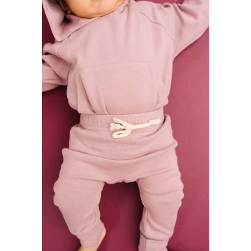 Plum Hoodie Romper Set