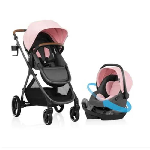 Evenflo Shyft Intuiti Travel System Featuring Revolve180 LiteMax NXT - Amaranth Pink