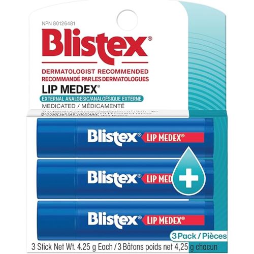 Blistex Lip Medex Stick Value Pack 3 count