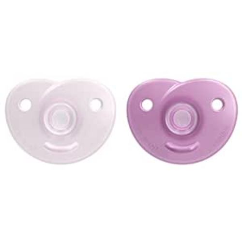 Philips Avent Soothie Heart Pacifier, 3-18 Months, Pink/Light Pink, 2 Pack, SCF099/12