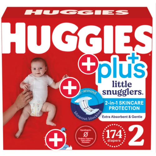 Huggies® Plus Little Snugglers® Diapers - Size 2