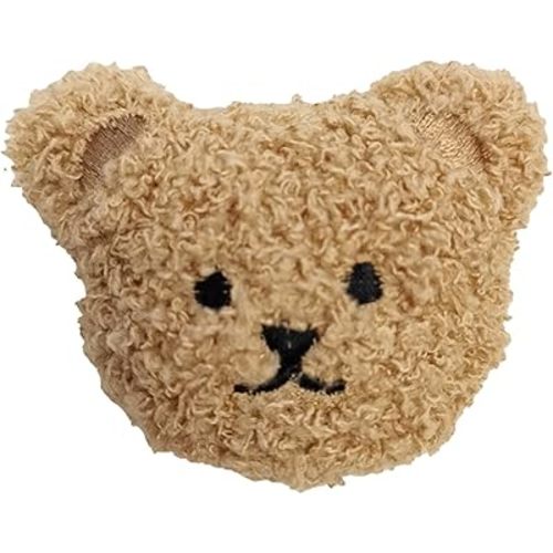 Tyenaza Cute Refrigerator Magnets, Plush Bear Fridge Magnet 3D Animal Kitchen Decoration Kitchenware Refrigerator Stickers for Whiteboard, Home, Office, Coffee Decor(Coffee)