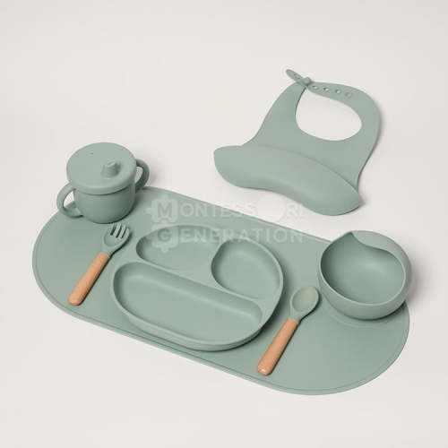 Montessori Baby Bite Set - No Spilling Baby Feeder!