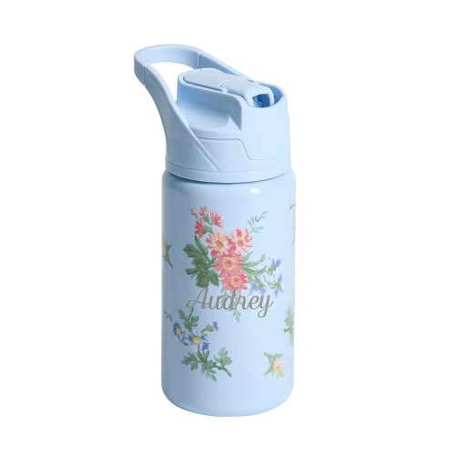 Hill House Home Blue Floral Mackenzie Water Bottle