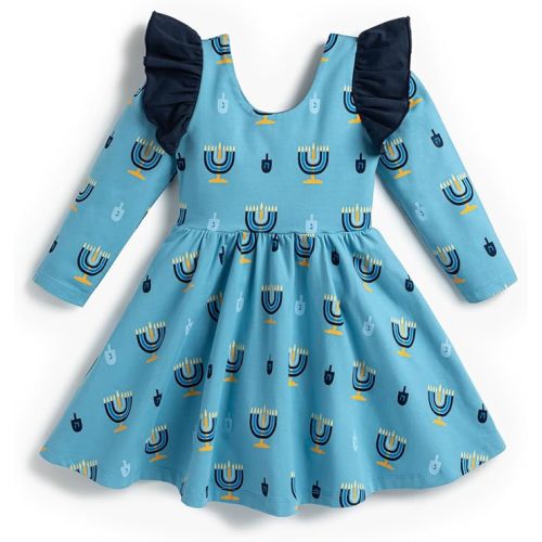 Monica + Andy Girls Organic Long Sleeve Let's Dance Dress