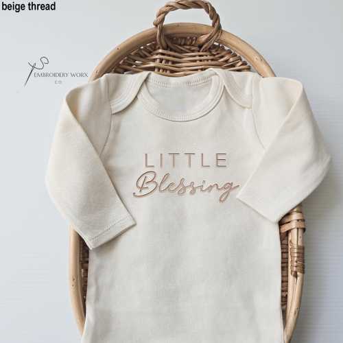 Embroidered Little Blessing ONESIE® Brand Blessed Pregnancy Announcement to Family He Answered ONESIE® Answered Prayer Christian Apparel E35