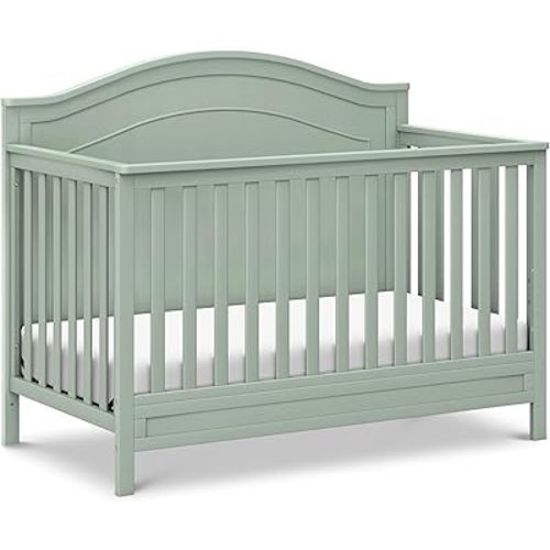Davinci Charlie - Cuna convertible 4 en 1 en salvia clara, certificado Greenguard Gold