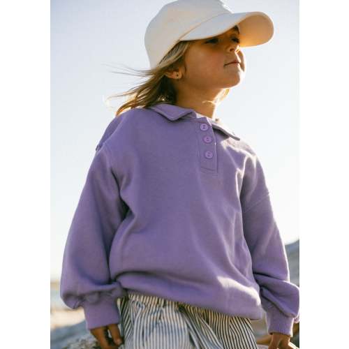 Polo Sweater- Light Purple