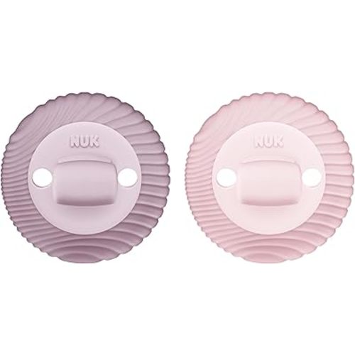 NUK for Nature Comfy Duet 100% Silicone Soother 2-in-1 Pacifier and Teether