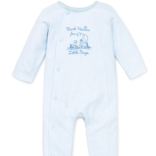 Thank Heaven for Little Boys Footed One-Piece (Hat not included)