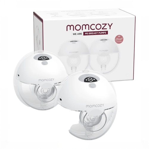 Momcozy All-in-one M5 Double Wearable Breast Pump, Quill Grey