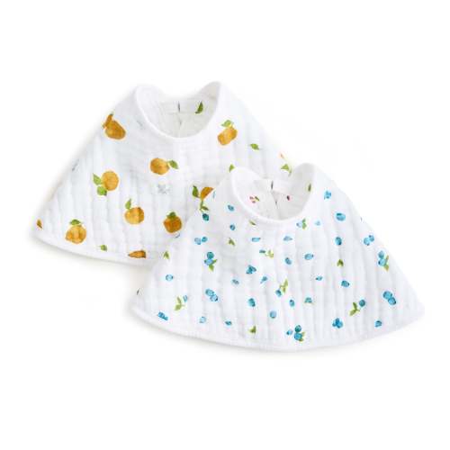 aden + anais Organic Cotton Muslin Oversized Burpy Bib in Fresh Fruit