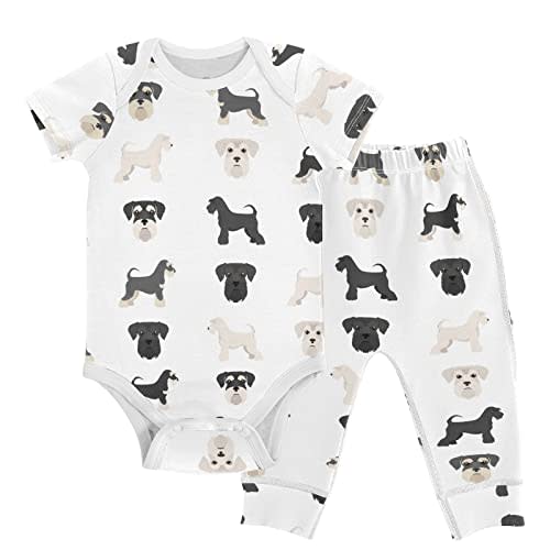 vvfelixl Baby Bodysuits Pants Sets Gnome Mushroom Short Sleeve Baby Clothes for Boys Girls 3M