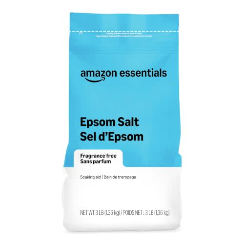 Amazon Essentials Epsom Salt Soak, Magnesium Sulfate USP, 3 Pound, 1-Pack (Previously Amazon Basics)