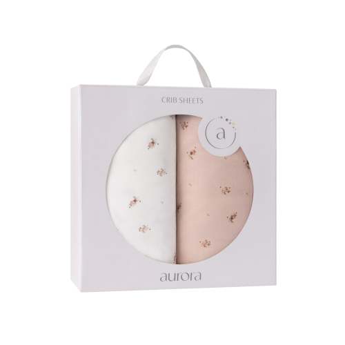 Ivory/Pink Floral Bassinet Sheet Set – Ely's & Co.