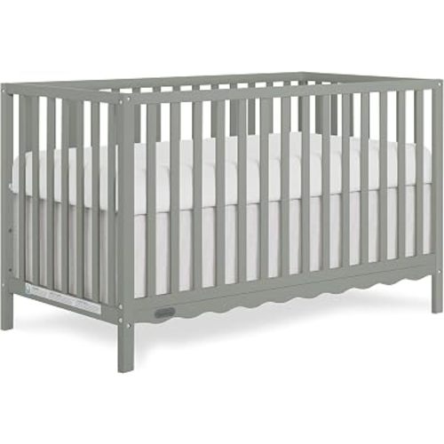 Dream On Me Synergy Wave 5-in-1 Convertible Full Size Baby Crib, Seagrass