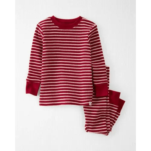 Carter's Little Planet Striped Waffle Knit Pajamas