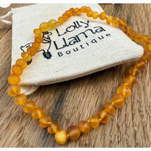Honey Raw Amber Child Necklace (for teething)