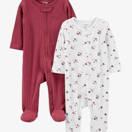 Simple Joys by Carter's baby-boys 2-pack 2-way Zip Textured Sleep and Play