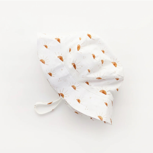 Sunshine Bucket Hat UPF 50+ with Adjustable Breakaway Strap - Huggalugs | Size 0-6M