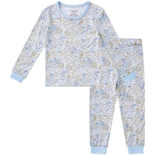 pureborn Baby Viscose from Bamboo Pajama Set Toddler Girls Sleepwear 12M-8Y