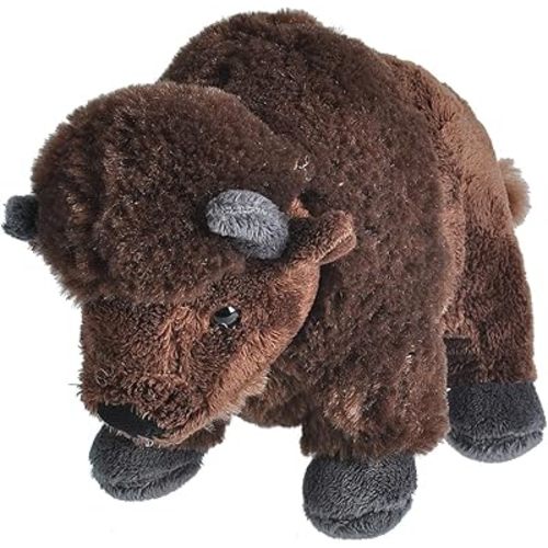 Wild Republic Bison Plush, Stuffed Animal, Plush Toy, Gifts for Kids, Cuddlekins 8 Inches