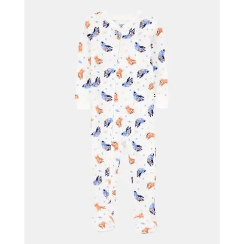 Baby Bluey Snug Fit Cotton Footie 1-Piece Pajamas | Carter's