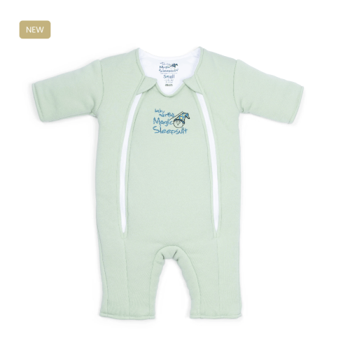 Sage Green Baby Merlin’s Magic Sleepsuit – 100% Cotton Sleep Solution