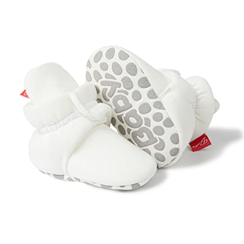 Sawimlgy Newborn Infant Baby Girl Boy Cotton Booties Stay On Sock Slippers Soft Bedroom Shoes Non-Skid Ankle Boots With Grippers Toddler Crib Warm Shoe First Walker Birthday Shower