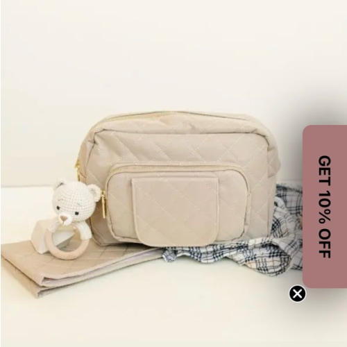 Beige Small Diaper Bag | Stylish Mini Diaper Bag – Lion & Light