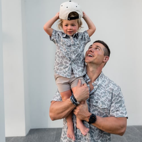 Father & Son Classic Deer Camo Western Shirt Bundle | BURLEBO