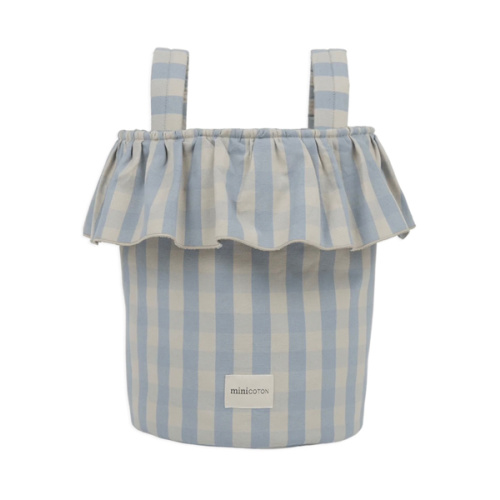 Basket Vichy - Blue + Sand · Minicoton