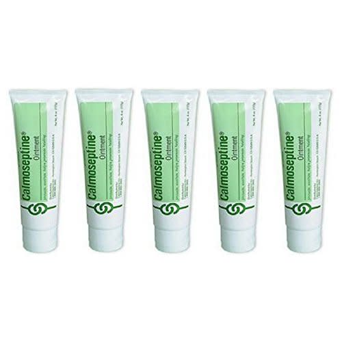 Calmoseptine Ointment Tube to Heal Skin Irritations - 4 Oz (Pack of 5)