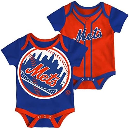 Outerstuff MLB Newborn & Infants 0-24 Months 2 Piece Team Graphic Creeper Bodysuit Romper Set Size: 6-9 months