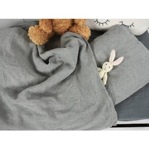 Linen (backup) crib sheet | Forest Green