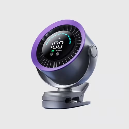 High-Speed Clip-on Fan with LED Display