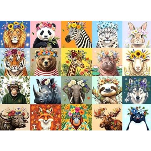 Puzzles for Kids Ages 6-8, 200 Piece Jigsaw Puzzles for Kids- Wild Animals