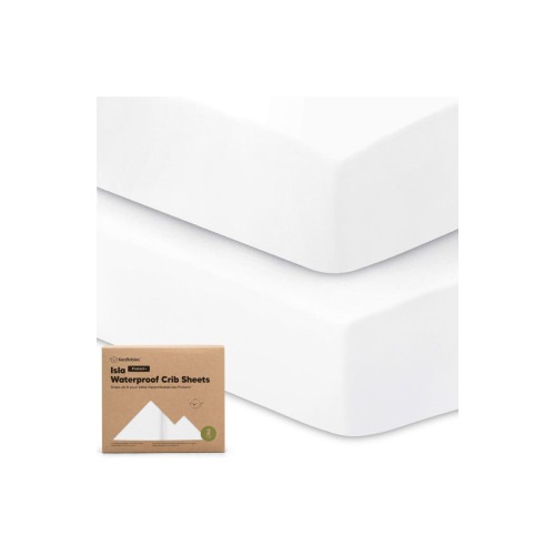 2-Pack Isla [Protect+] Waterproof Crib Sheets