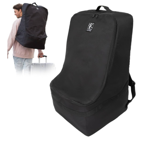 J.L. Childress Padded Backpack Car Seat Bag - Travel Bag for Airplane, Fits Most Baby & Infant Car Seats, Boosters, & Carriers, Airport Accessories for Gate Check or Baggage Check - Ultimate, Black