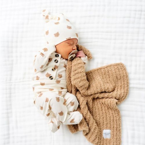 Teddy Newborn Hat Bundle (Top + Bottom)