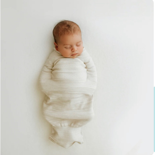 Bamboo Blend Beige Swaddle Sleep Sack – Swaddelini