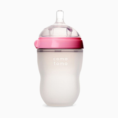 Comotomo Baby Bottle - Pink, 8 Oz