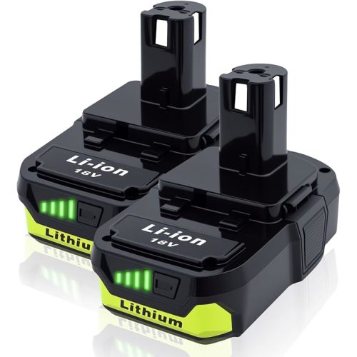 2 Pack P103 3.0Ah 18V Battery Replacement for Ryobi 18V Battery Compatible with Ryobi 18V Tools – Extended Power and Reliability