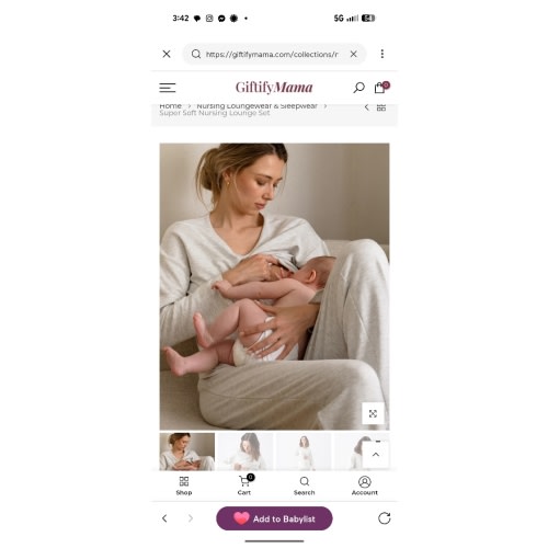 Super Soft Nursing Lounge Set – Giftifymama