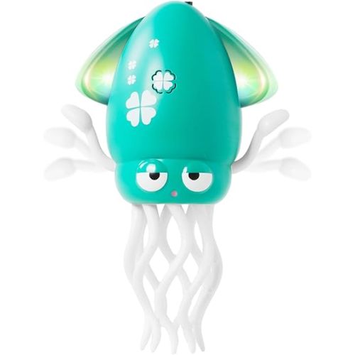 Hirger Dancing Octopus Baby Toys, Crawling Squid Infant Tummy Time Toy with Light Music, Interactive Sensory Toy for Toddler 1 2 3, Birthday Gift for 3 6 9 12 18+ Months Boy Girl