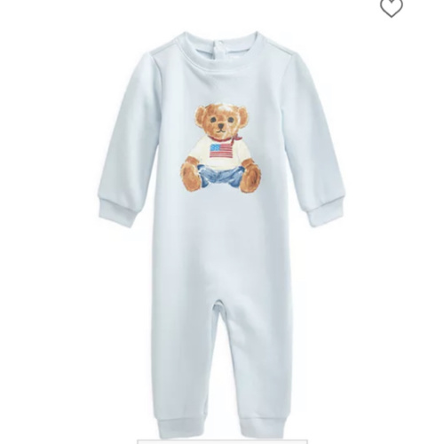Polo Unisex Polo Bear Fleece Coverall - Baby
