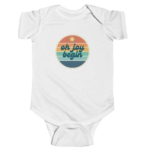 Oh Joy Begin Baby Onesie, Dave Matthews Band Inspired Infant, Samurai Cop, Baby Shower Gift