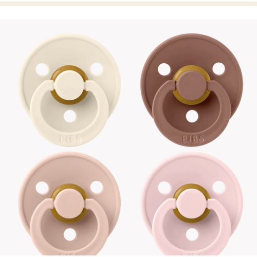 Colour Pacifiers 4 Pack - Ivory/Blush/Woodchuck/Blossom