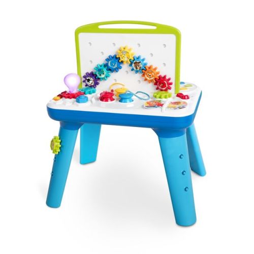 Baby Einstein Be Curious Table Baby Learning Toy: Music, Lights Up, Multiple Activities, Volume Control